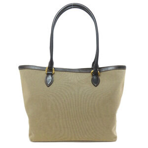 Prada logo canvas embroidery brown Tote Logo contrasting Jacquard prominent